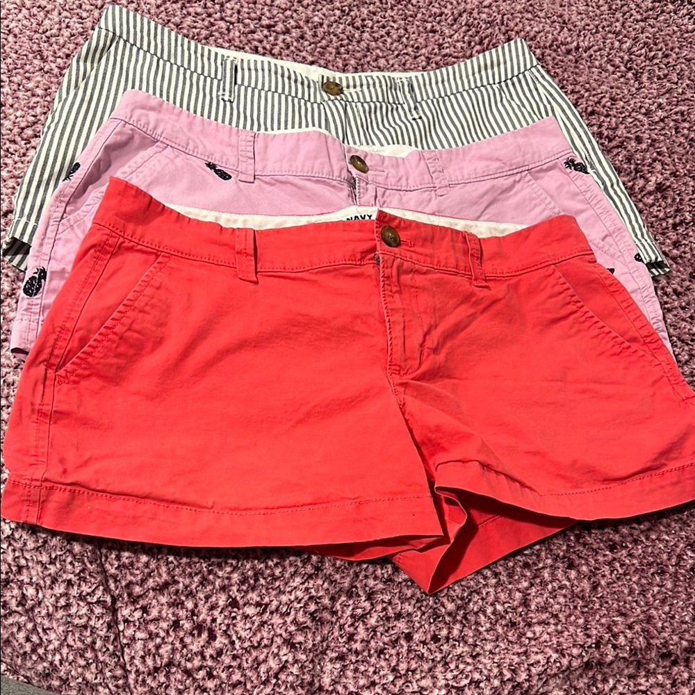 Old Navy Women's Red and Pink Shorts Set